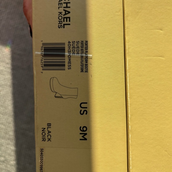 Michael Kors Porter Suede Platform Ankle Boots – 9 Brand New (not outlet) - Picture 5 of 16